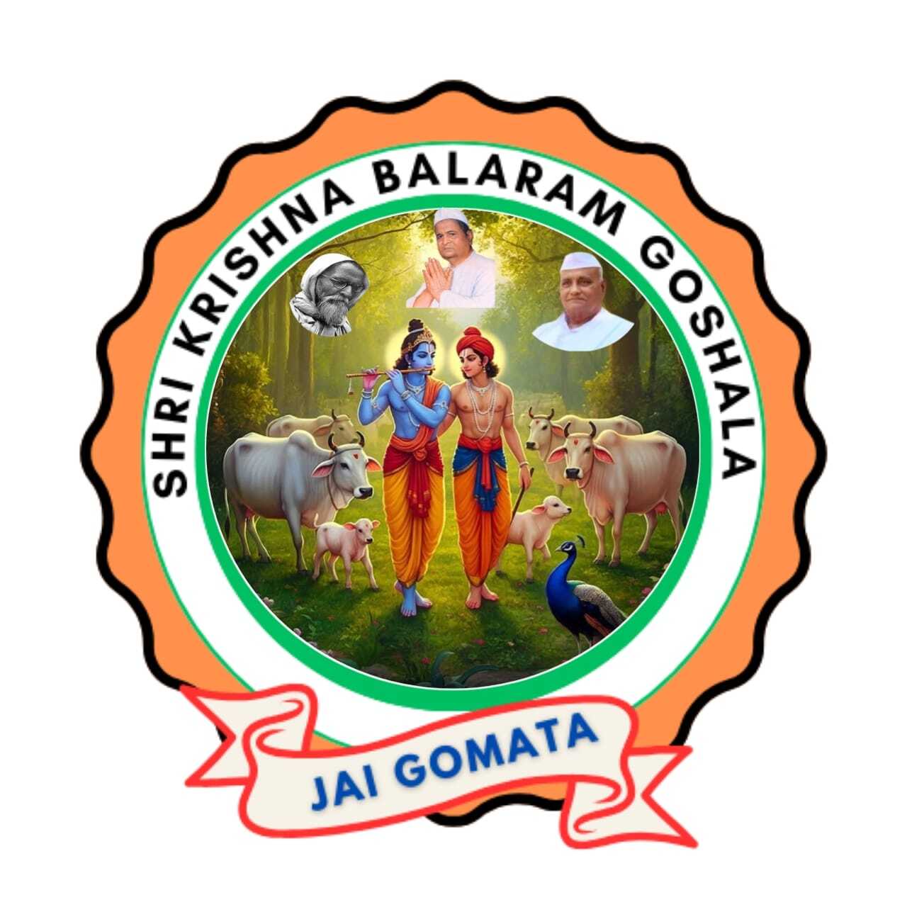Krishna Balaram Goshala Logo